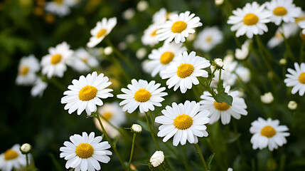 Fototapeta premium daisies in a field