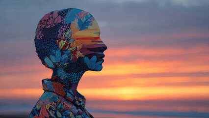 silhouette of a woman