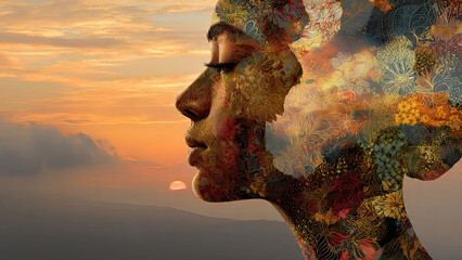 portrait of a young woman with dreadlocks