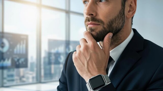 Emotional intelligence leader business meeting emotional leader businessman executive thinking man