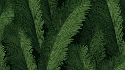 Pixelated Abstract of Dense Evergreen Foliage in Varying Green Hues