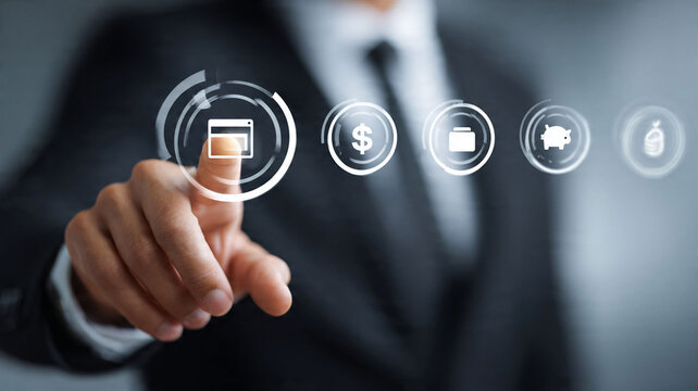 Digital banking concept. Business technology