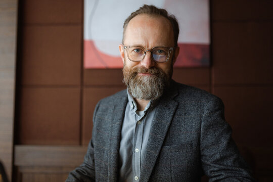 Portrait of a businessman in an office