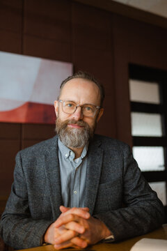 Portrait of a businessman in an office