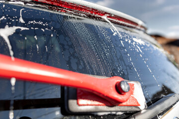 手洗い洗車のイメージ