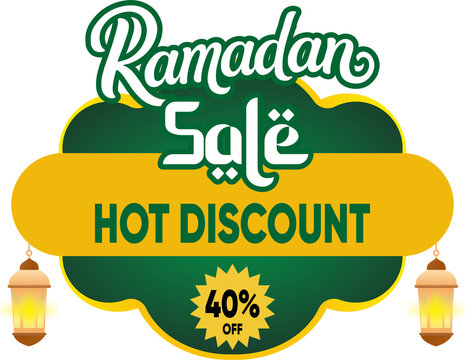 Ramadan Sale Ribbon Label Tag Badge  Template Mega Flash Deal! Limited Time Only! Hot Deals - Grab It Fast! Countdown Sale! Epic Price Drop! Today Only- Don't Mist Out! Lightning Deals Are Live!