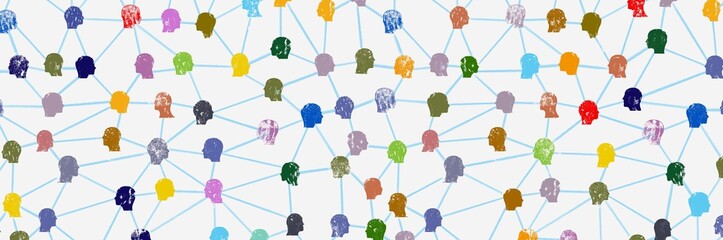 Colorful People Network Wide Format Banner