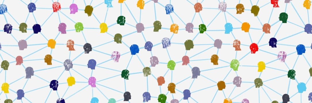 Colorful People Network Wide Format Banner