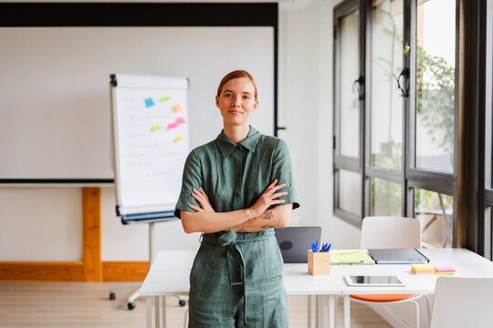Businesswoman standing in the office