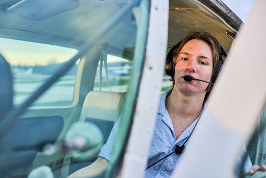 Portrait of a student pilot