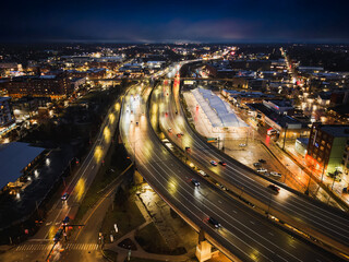 Blue hour in Grand Rapids Michigan S Curve © Terry