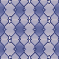 Fototapeta premium A blue and white patterned wall