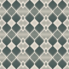 Fototapeta premium A pattern of squares and triangles in a gray and white color scheme