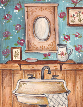 Vintage style sink