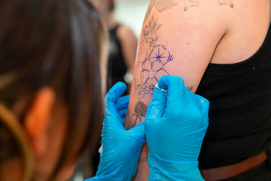 tattoo artist stencil