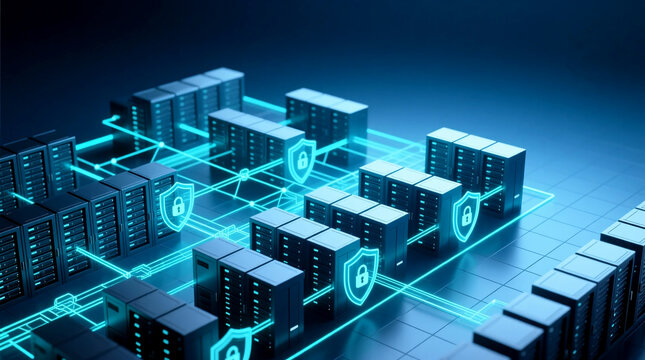 Data Center Security Mesh on Hybrid Infrastructure Architecture with Integrated Protection Layers for Control of Servers and Resilience of Enterprise Operations