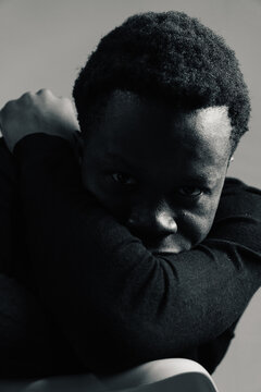 Pensive Man Head on Arm