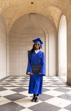  Black Teenager  school proud graduate diploma 