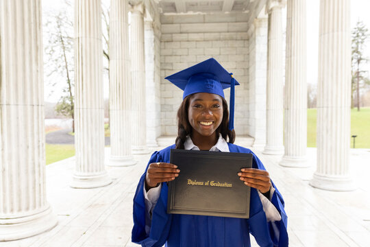  Black Teenager portrait graduation proud