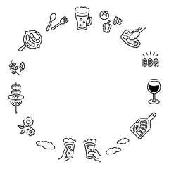 手軽にバーベキューが楽しめるビアガーデンフレーム素材