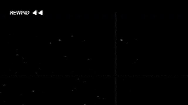 VHS video tape rewind, VHS Retro Screen, Old TV Screen Texture, vintage film, recording overlay, recorder overlay, alpha channel. 4K Video