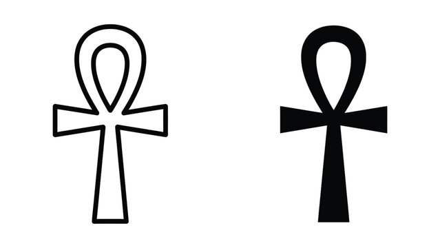 Two Egyptian Ankh Symbols