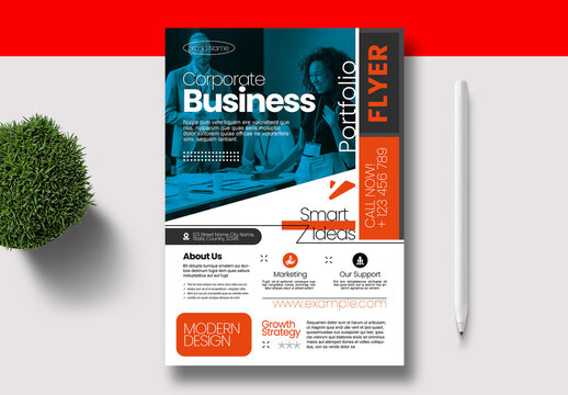 Modern Corporate Business Flyer Template Design
