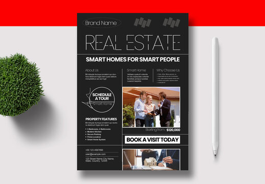Modern Real Estate Smart Home Flyer Template