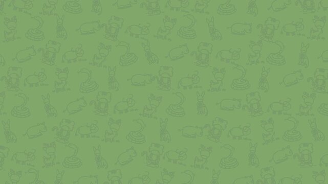 World wildlife day animal pattern cartoon seamless wild animals ideal for children's backgrounds, educational materials, or nature-themed designs.