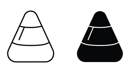 Black and white traffic cones