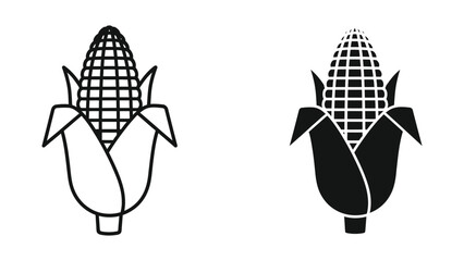 Corn on the cob illustration