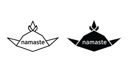 Namaste Yoga Logo Design