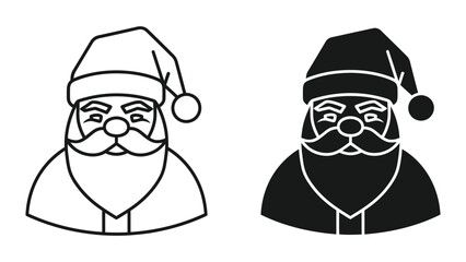 Santa Claus Line Art