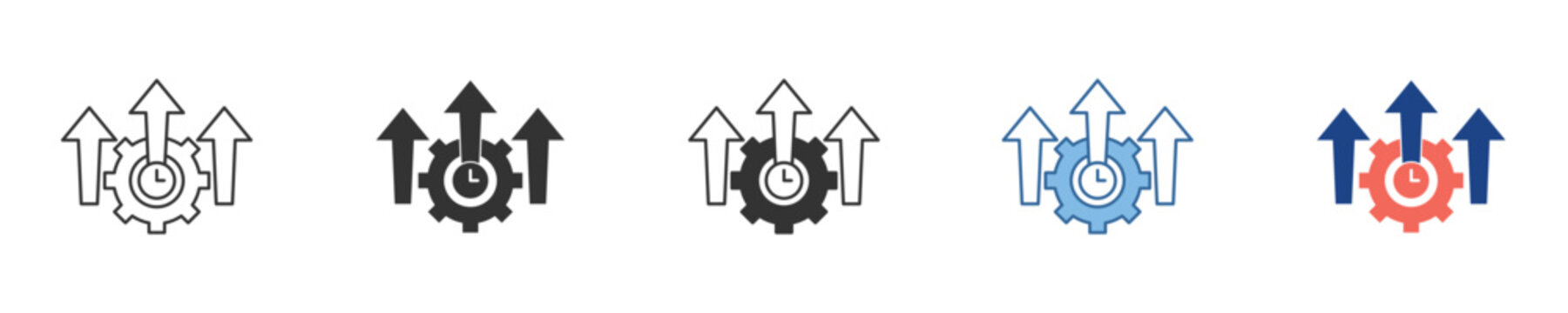 Optimizing business processes for enhanced productivity and sustained growth, illustrating efficient progress towards achieving strategic objectives