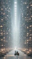 Massive Automated Warehouse Interior