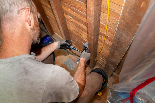 using screwdriver 