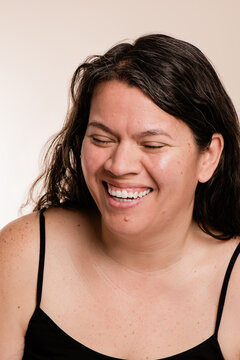 Joyful Portrait of Skincare Routine