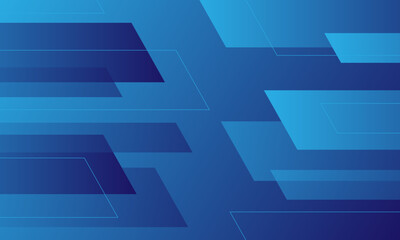 Fototapeta premium Abstract blue geometric diagonal background. Modern dynamic composition wallpaper.