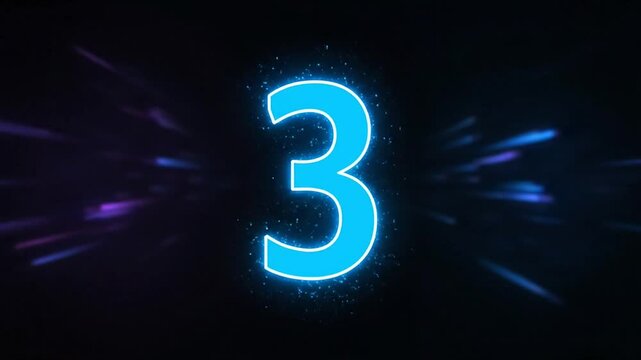 Vibrant countdown from five to zero for waiting and anticipation concept featuring dynamic numbers, colorful motion graphics, celebration timing and exciting event intro sequence