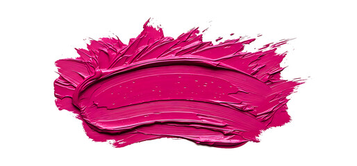 Vibrant Pink Paint Swash Texture Isolated