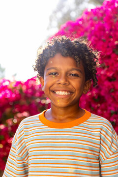 Handsome young black boy portrait 