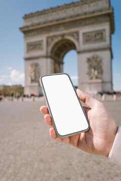 Smartphone mockup Arc de Triomphe
