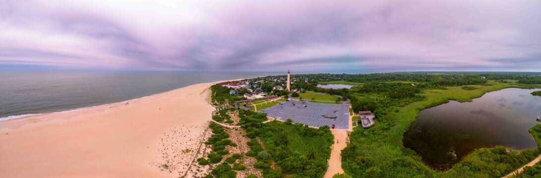 Cape May Lighthouse and State Park Aerial Panorama