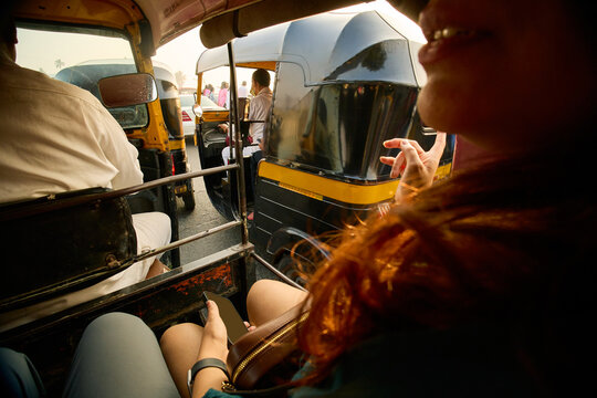 Rickshaw ride through Mumbai streets