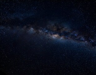 Fototapeta premium Deep-space image showing the Milky Way galaxy with bright constellations and cosmic dust