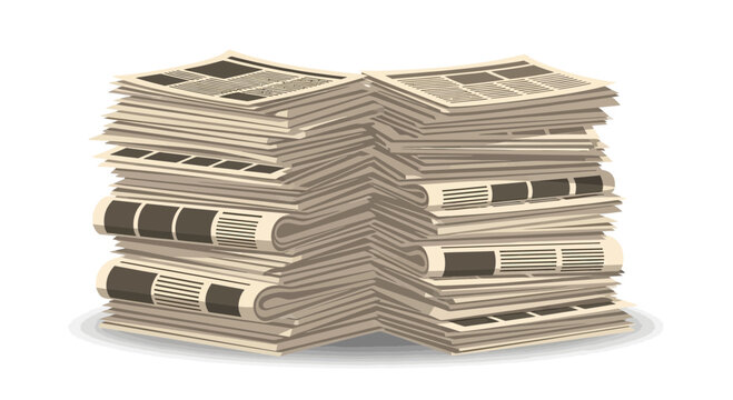 Stack of Newspapers, News Articles, Information, Business News, Current Events