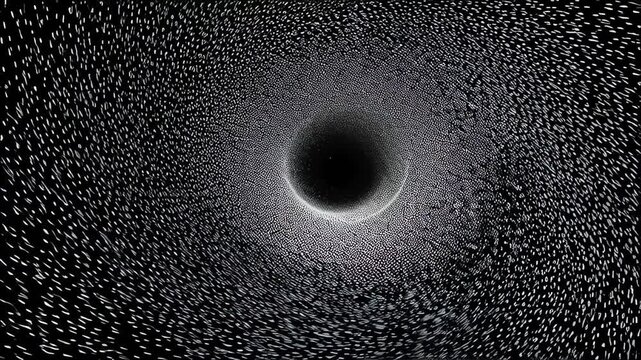 Black Hole Swirling Galaxy Space Time Warp