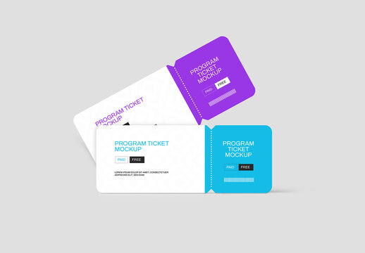 Program Ticket Mockup