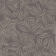 Floral Pattern Design Seamless Textile Print For Fashion And Graphics Neutral Tones.