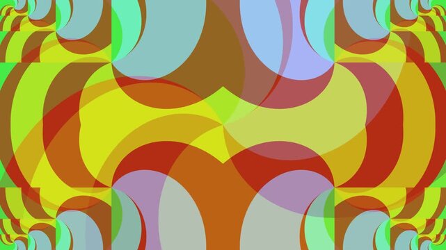 Vibrant Abstract Shapes in Motion Graphics.
